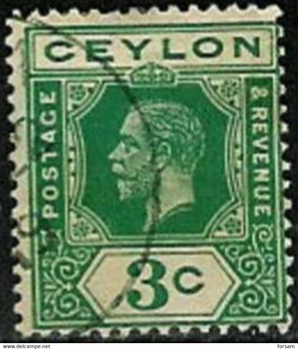 CEYLON..1911..Michel # 167 A...used. - Ceylon (...-1947)