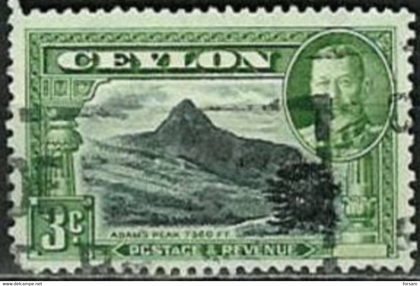 CEYLON..1935/1936..Michel #  217 A...used. - Ceylon (...-1947)