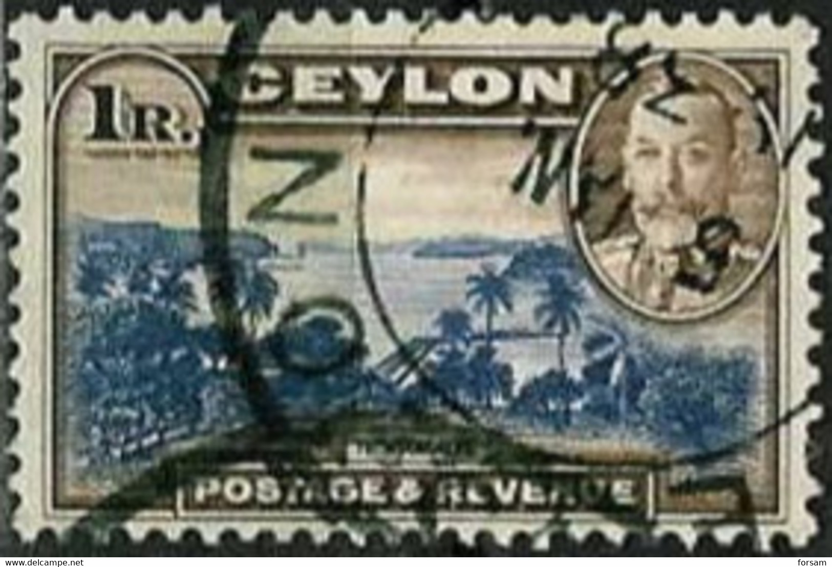 CEYLON..1935/1936..Michel #  226...used...MiCV - 22 Euro. - Ceylon (...-1947)