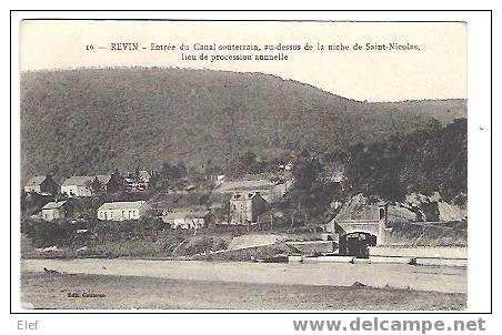 REVIN ,Entrée Du Canal Souterrain , Au Dessus De La Niche De St-Nicolas , Lieu De Procession Annuelle ;TB - Revin