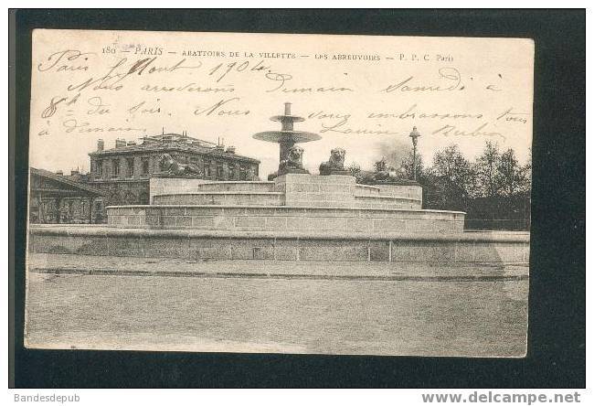 Paris - Abattoirs De La Villette - Les Abreuvoirs (éd P.P.C., Précurseur 1904) - Distrito: 19