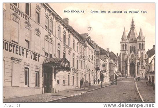 Bonsecours - Grand'rue Et Institut Du Docteur Voet. - Peruwelz