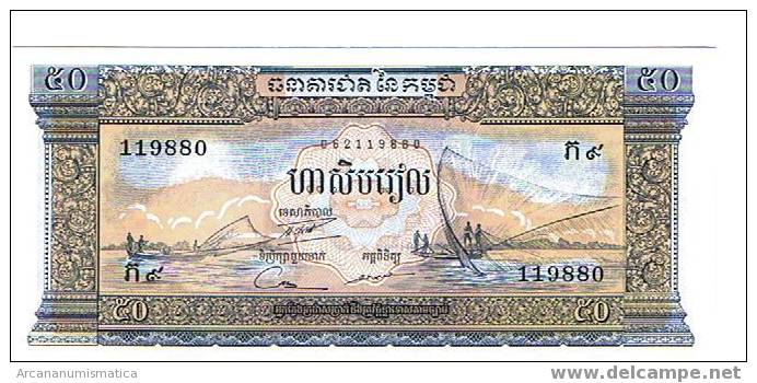 CAMBOYA,50 RIELS 1956-75 K7 SC   DL-2558 - Cambodge