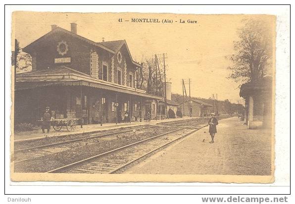 01 // AIN / MONTLUEL / La Gare N° 41 (vue Intérieure) - Montluel