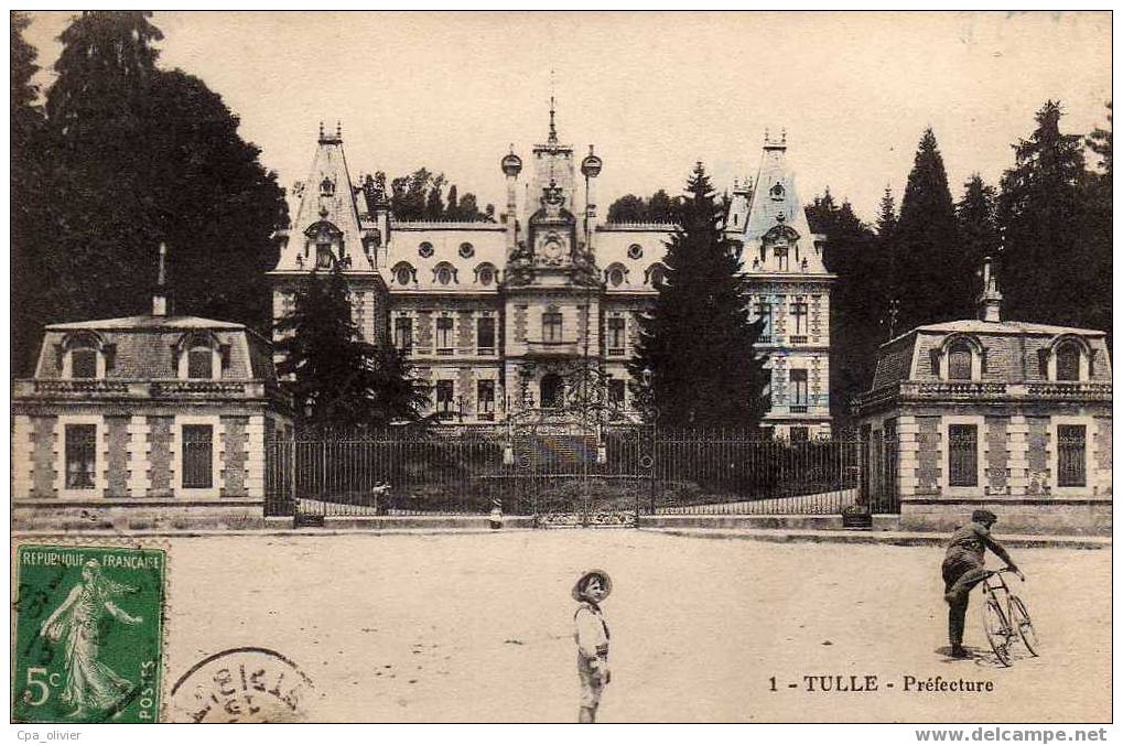 19 TULLE Préfecture, Animée, Ed ? 1, 1915 - Tulle