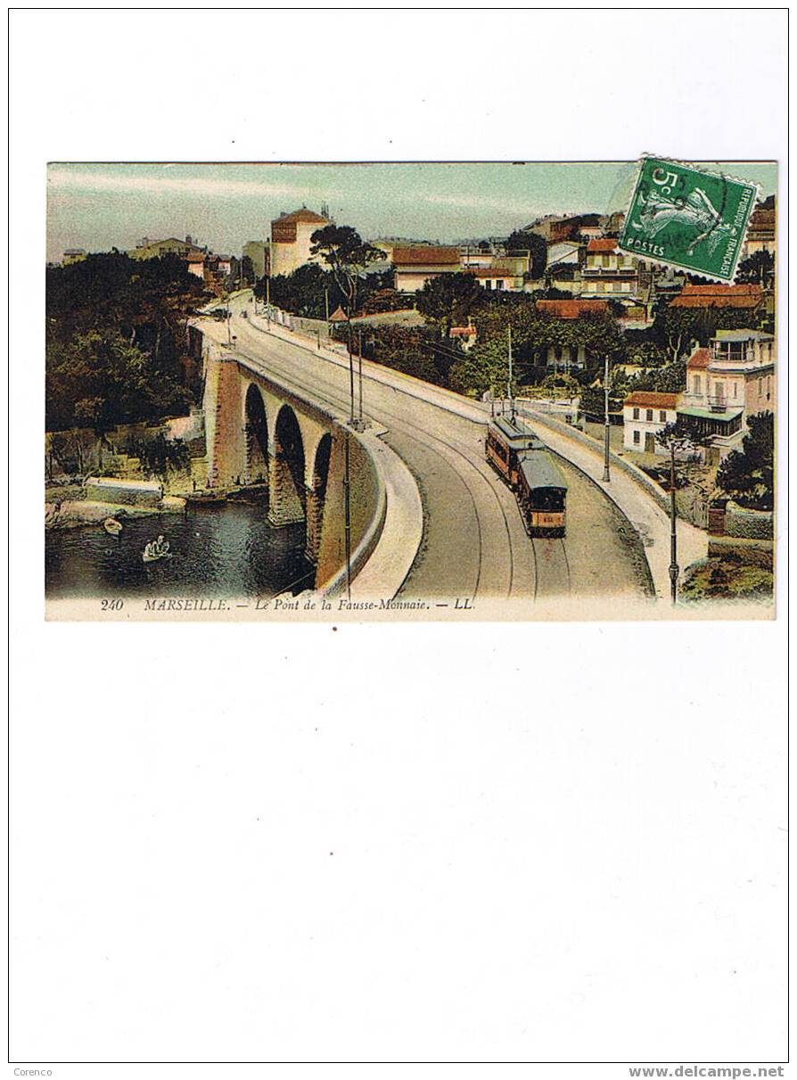 13  MARSEILLE  240  Le Pont De La Fausse Monnaie  Circulée - Endoume, Roucas, Corniche, Plages