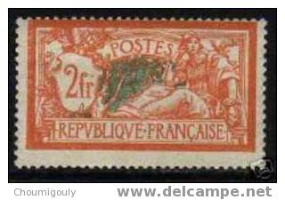 FRANCE 1900-20 Y&T 145 "TYPE MERSON 2 F ORANGE ET VERT - BLEU" NEUF SANS CHARNIERE XX TTB - 1900-27 Merson