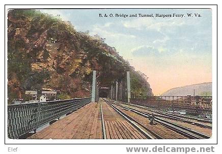 B. & O. Bridge And Tunnel ,Harpers Ferry ,W. Virginia; Houses ;B/TB - Other & Unclassified