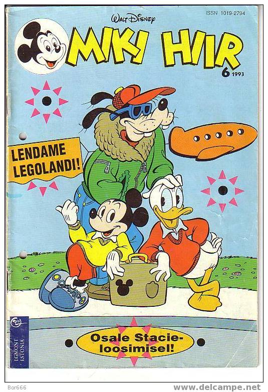 INTERESTING ESTONIA COMICS MAGAZINE - Walt Disney " MICKEY MOUSE " 1993/6 - Comics & Mangas (other Languages)