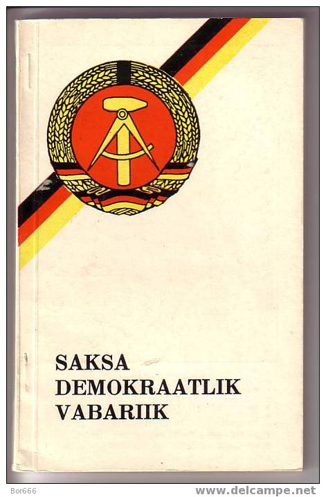 GOOD OLD COUNTRY GUIDEBOOK - GERMANY DR ( Estonian Language - Published 1975 ) - Enzyklopädien