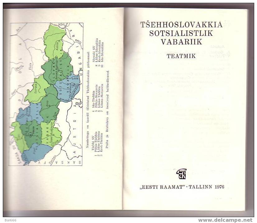 GOOD OLD COUNTRY GUIDEBOOK - CZECHOSLOVAKIA ( Estonian Language - Published 1976 ) - Encyclopaedia