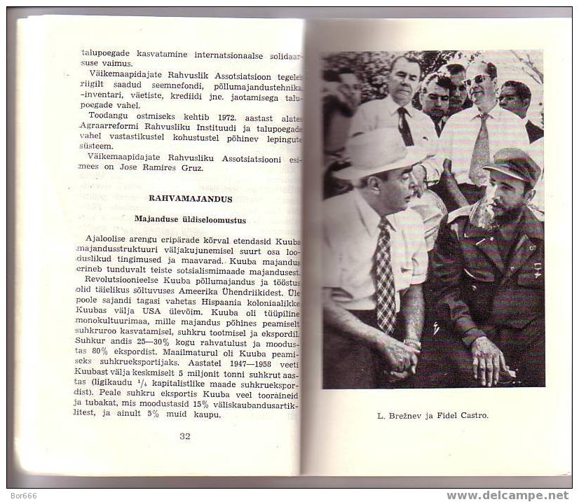 GOOD OLD COUNTRY GUIDEBOOK - CUBA ( Estonian Language - Published 1977 ) - Encyclopaedia