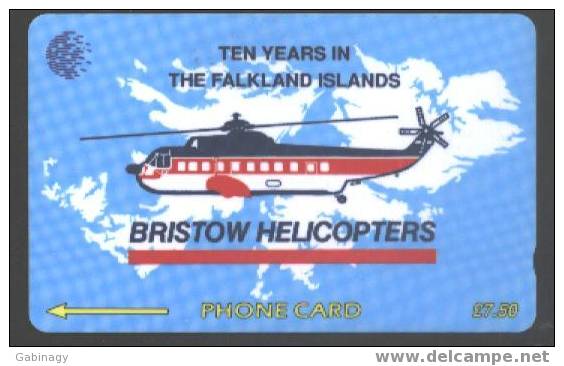 HELICOPTER - FALKLAND - BRISTOW HELICOPTERS - Aviones