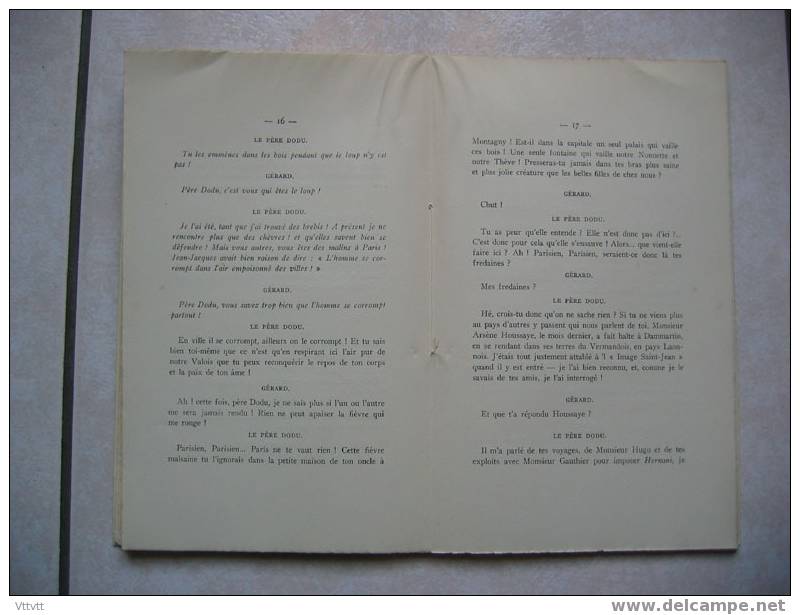 "Evocations Romantiques" De Jacques Rodolphe-Rousseau (1927). Deux A-Propos. 33 Pages (14 Cm Sur 22). - French Authors