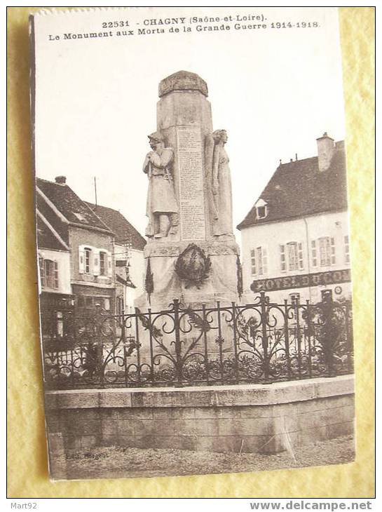 71 CHAGNY  MONUMENT AUX MORTS - Chagny