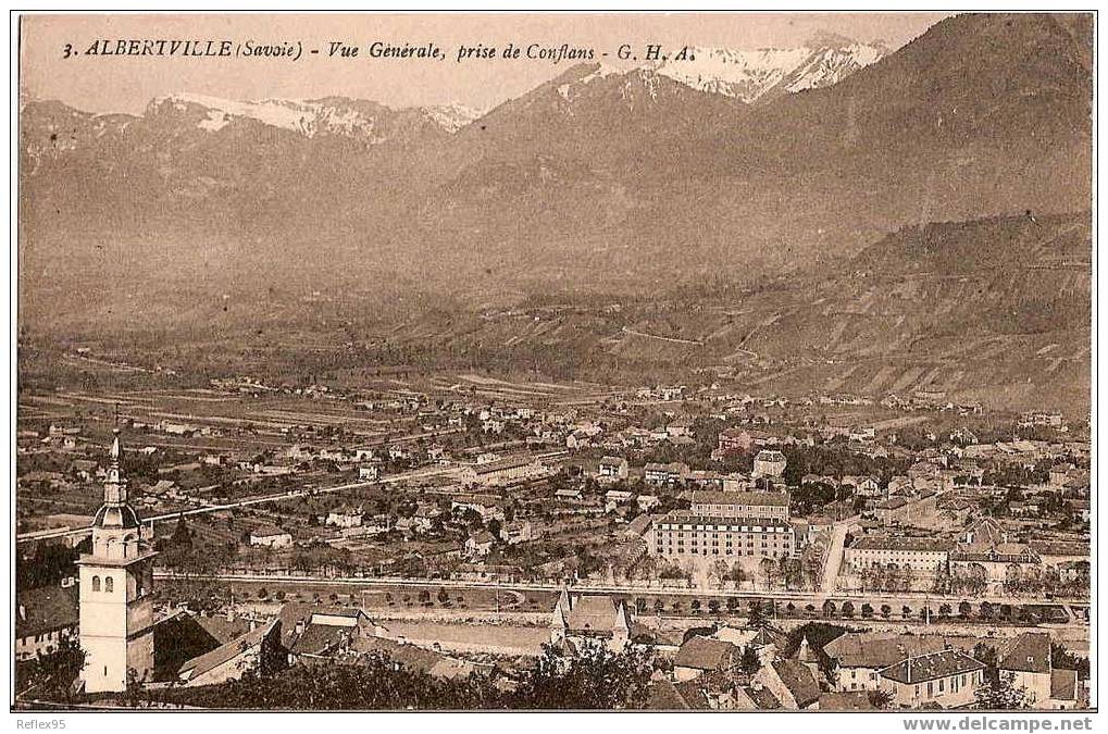 ALBERTVILLE - Vue Générale, Prise De Conflans. - Albertville