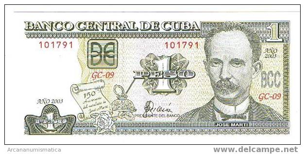 CUBA,1 PESO  2003  SC   DL-3723 - Kuba