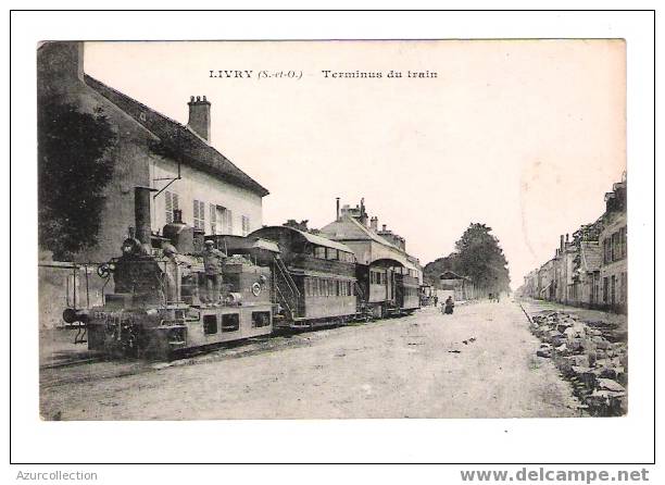 C.P.A :LIVRY .TERMINUS DU TRAIN - Livry Gargan