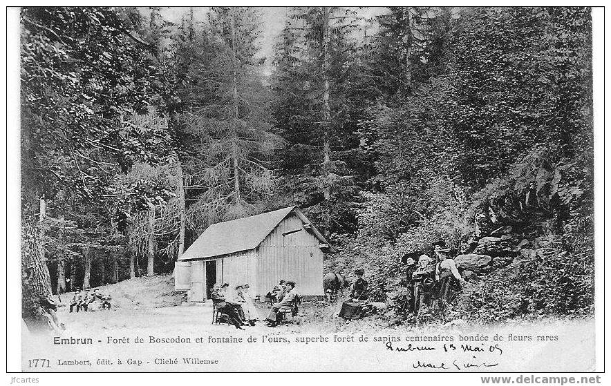 05 - EMBRUN - Forêt De Boscodon Et Fontaine De L'ours... - Belle Carte Animée - Embrun