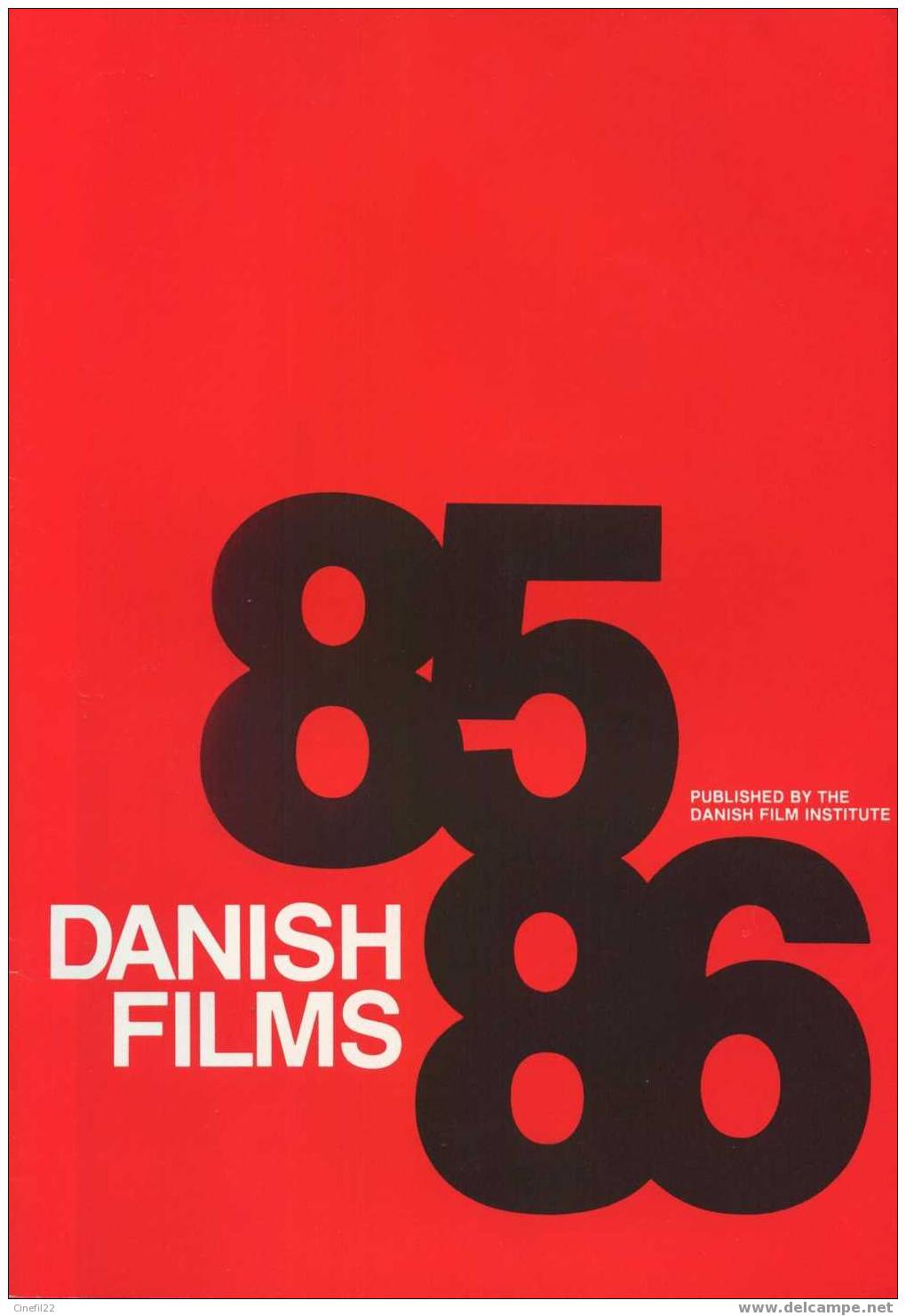 DANISH FILM INSTITUTE (Danish Films 85-86), Livret Présentant Les Films Produits En 1985 Et 1986 - Werbetrailer