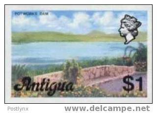 ANTIGUA 1976 Postworks Dam Lake $1, Imperf.pair (no Imprint) - Autres & Non Classés