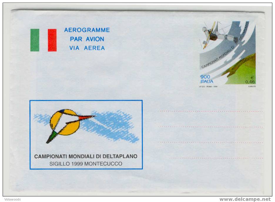 Italia - Aerogramma Dedicato Ai Campionati Mondiali Di Deltaplano - Sonstige (Luft)