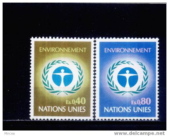 Nations Unies Geneve Yv.no.25/6 Neufs** - Unused Stamps