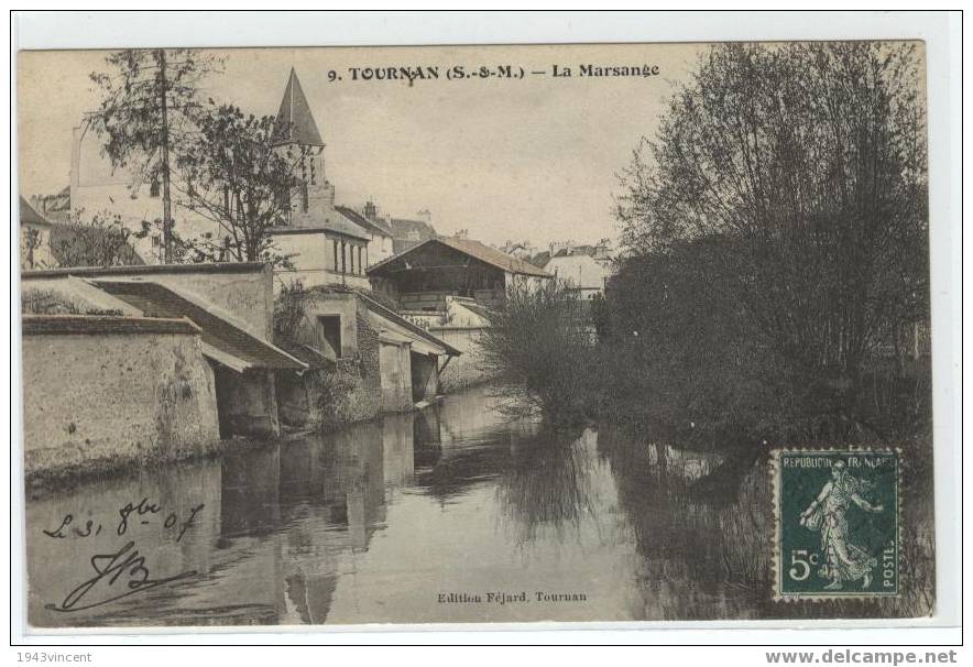 C 465 - TOURNAN - La Marsange - Trés Belle CPA  1907 écrite - - Tournan En Brie