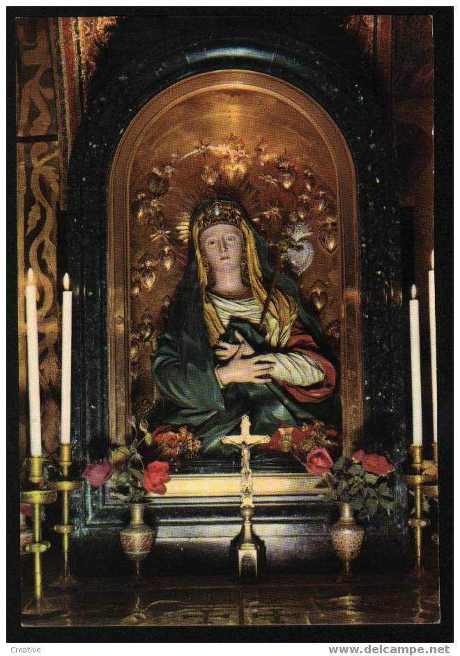 Altar Of Mother Of Pains  -  Jeruzalem  + Stamp 1964 - Giordania
