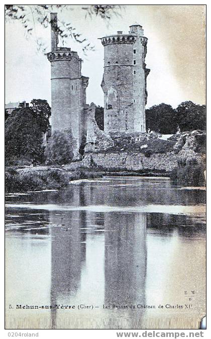 Meheun Sur Yévre - Les Ruines Du Château De Charles XII - Mehun-sur-Yèvre
