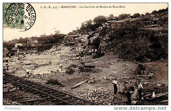 Marquise Carrieres De Marbre Du Haut Blanc 1907 - Marquise