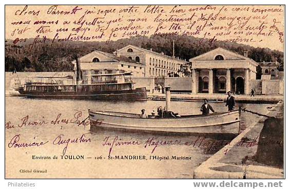 St Mandrier L Hopital Maritime 1903 - Saint-Mandrier-sur-Mer