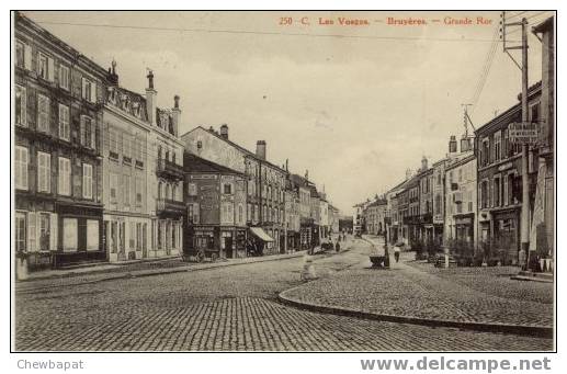 Bruyères - Grande Rue - Franchise Militaire - Train Des Blessés - Bruyeres