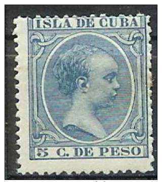 CUBA - N° Y.T 92 * - Cuba (1874-1898)