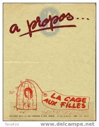 REF LBR 9 - AFFICHE ET DISTRIBUTION FILM "LA CAGE AUX FILLES" DE M. CLOCHE - Posters