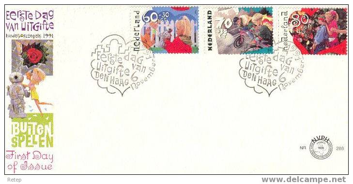 Nederland, FDC E288 Thema; Kinderen En Buitenspelen - FDC