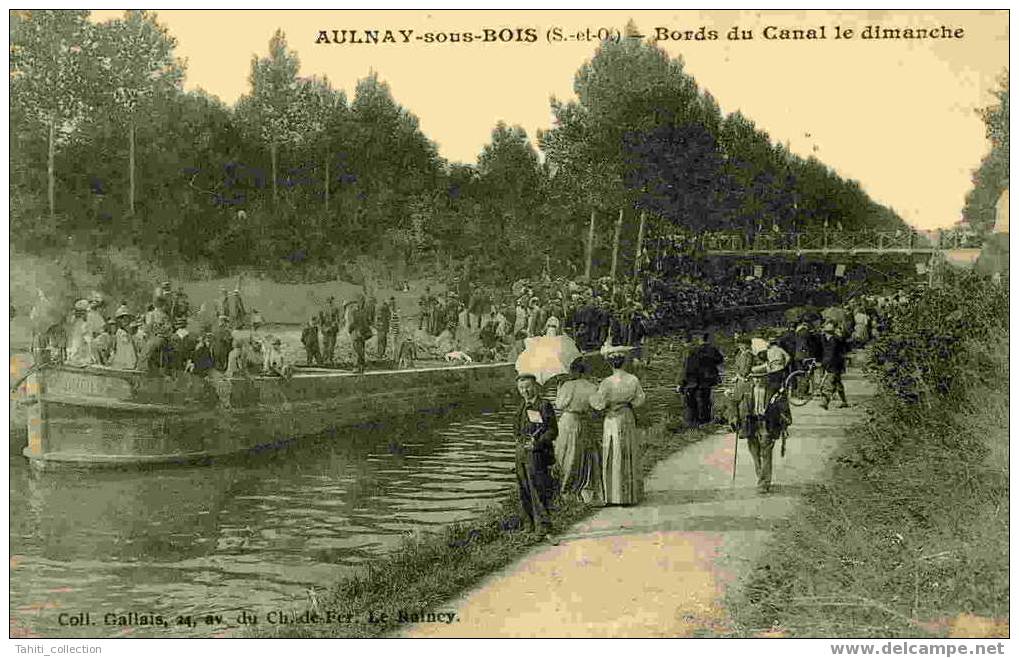 AULNAY-sius-BOIS - Bords Du Canal Le Dimanche - Aulnay Sous Bois