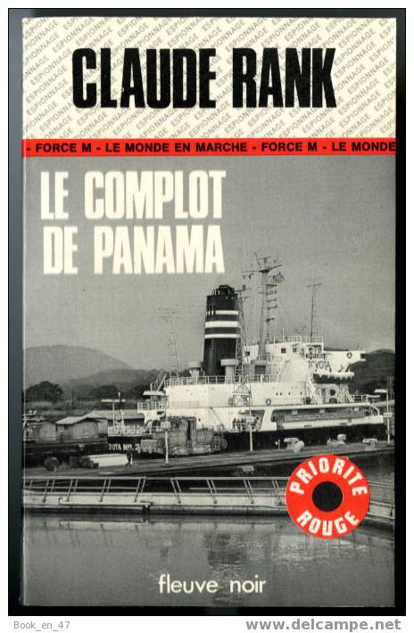 {29704} Claude Rank " Le Complot De Panama " ; Espionnage N° 1317 , EO 1977 . TBE  .  " En Baisse " - Fleuve Noir