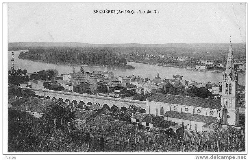 07 - SERRIERES - Vue De L'Ile - Serrières