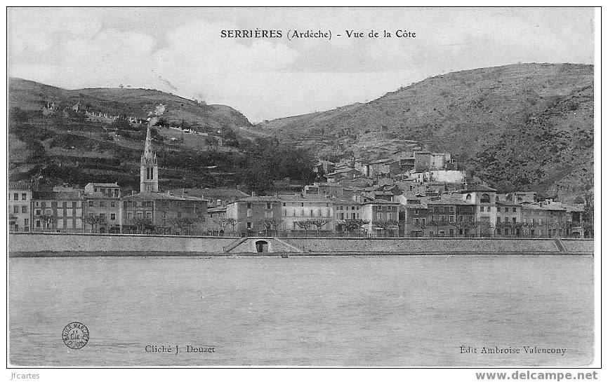 07 - SERRIERES - Vue De La Côte - Serrières