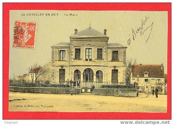 77 LE CHATELET EN BRIE Cpa Petite Animation La Mairie          Edit Lasnier - Le Chatelet En Brie