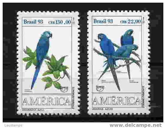 Brazil 1993 Upaep Birds, Macaw MNH - Pappagalli & Tropicali