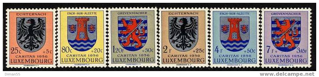 LUXEMBOURG - CARITAS 1956 - Yv 520-525 - Mi 561-566 - LUXUS POSTFRISCH - MNH** Cv 18 Euro - Neufs