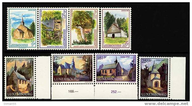 LUXEMBOURG - CARITAS 1989 -1990 - LUXUS POSTFRISCH - MNH**   KOMPLET - Ungebraucht