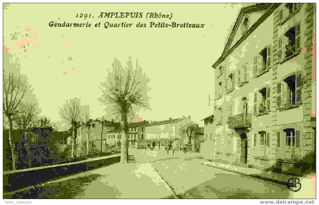 AMPLEPUIS - Gendarmerie Et Quartier Des Petits-Brotteaux - Amplepuis