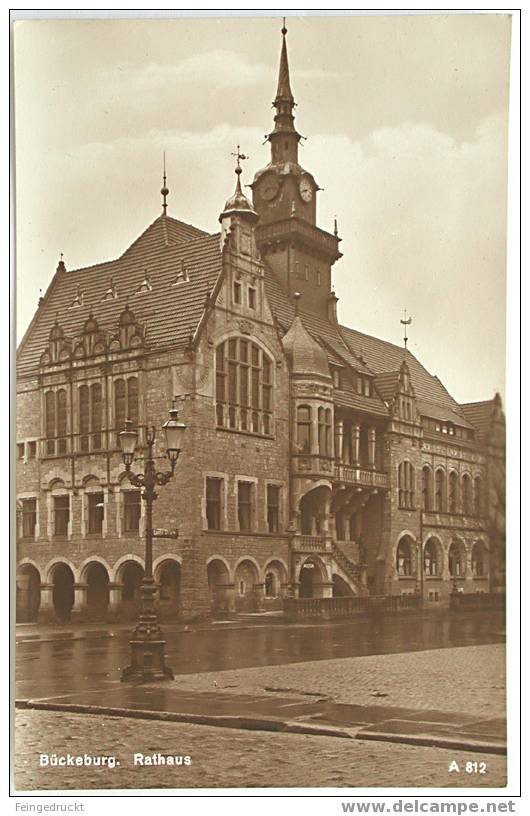 Bückeburg. Rathaus - Foto Ak Um 1920 - (d 521) - Schaumburg