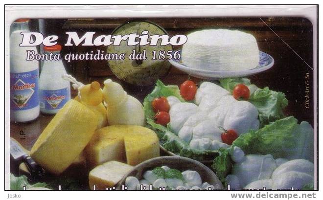 Italy - Italia - Food - RARE And  MINT Card DE MARTINO ( L.5000 ) - Public Ordinary