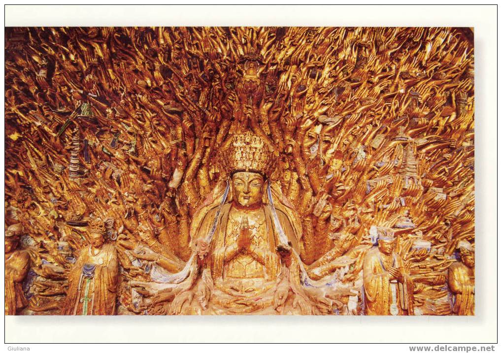 PRE.STAMPED POSTCARDS CHINA - THE SCENARY OF CHONGQING "Dazu Stone Carvings" - Cartes-maximum
