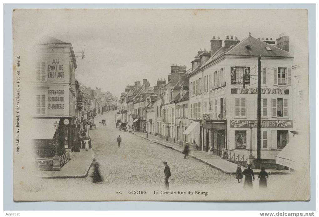 GISORS LA GRANDE RUE DU BOURG - Gisors