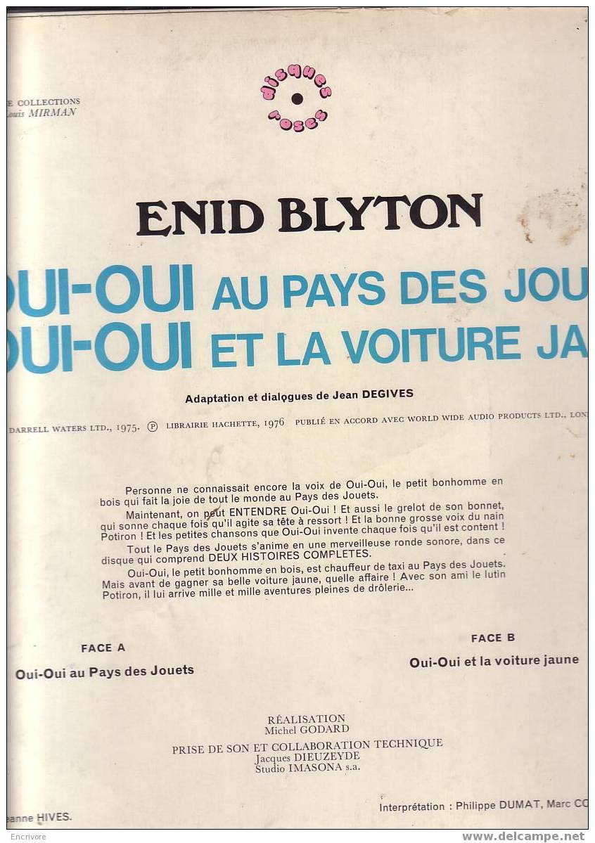 OUI-OUI Au Pays Des Jouets - Enid Blyton - Kinderlieder